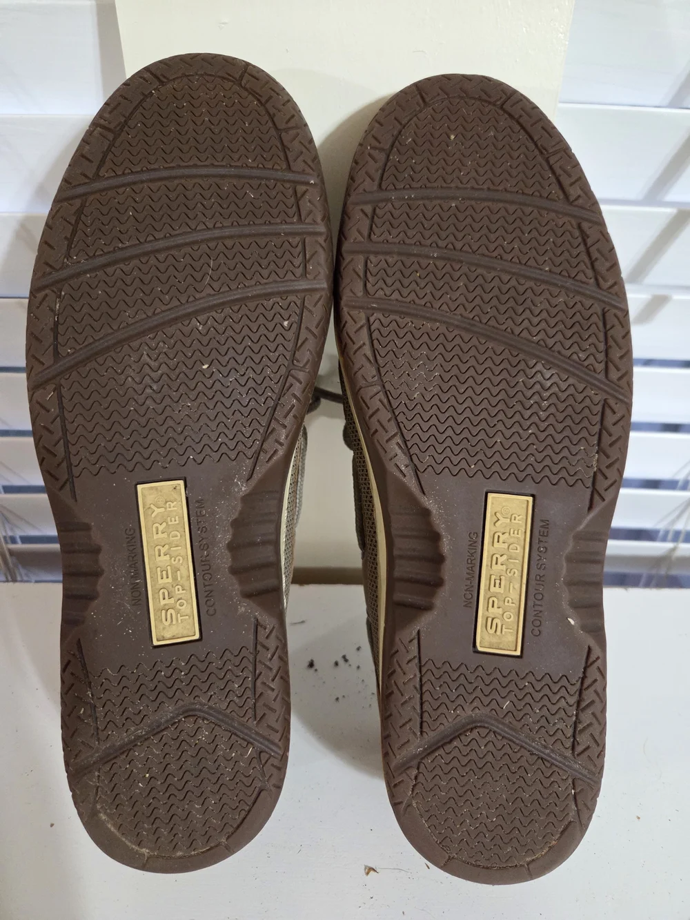 Sperry Billfish 3-Eye Boat Shoe in Brown and Cream - Men's 11